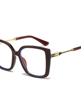 英国moleubak新款简约防蓝光平光镜女 欧美ins素颜装饰猫眼眼镜