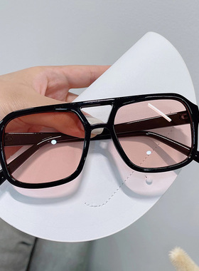 英国moleubak双梁太阳镜方形新款潮墨镜复古高级感防紫外线凹