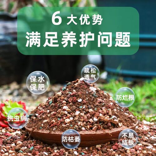 多肉专用颗粒土营养土多肉种植土壤花土盆栽思威博颗粒铺面麦饭石 - 图0