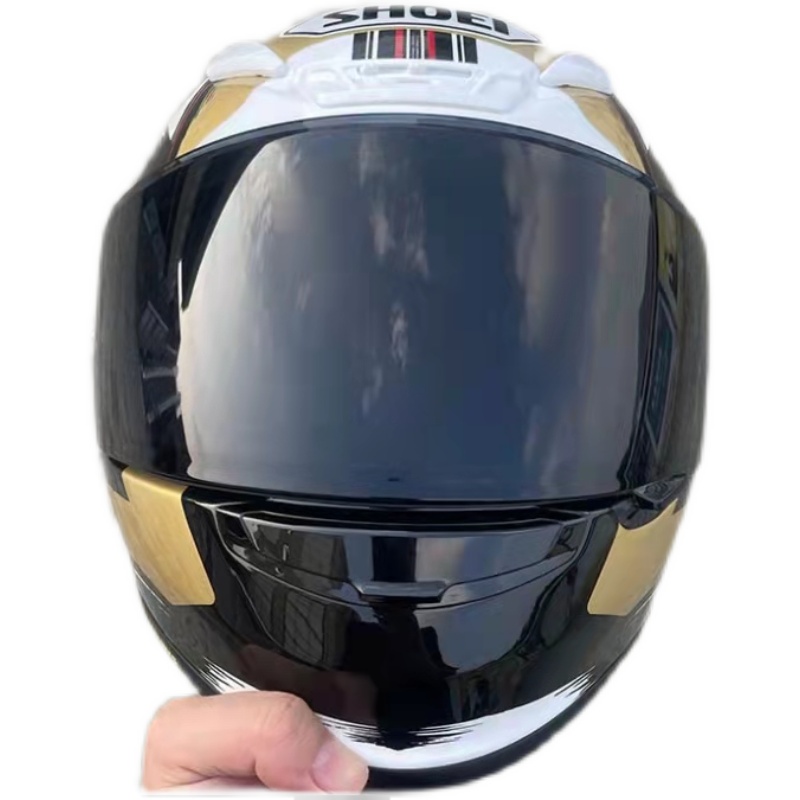 SHOEI Z7 X14头盔通用镜片全盔revo金红银蓝黑透明副厂防雾贴-图3