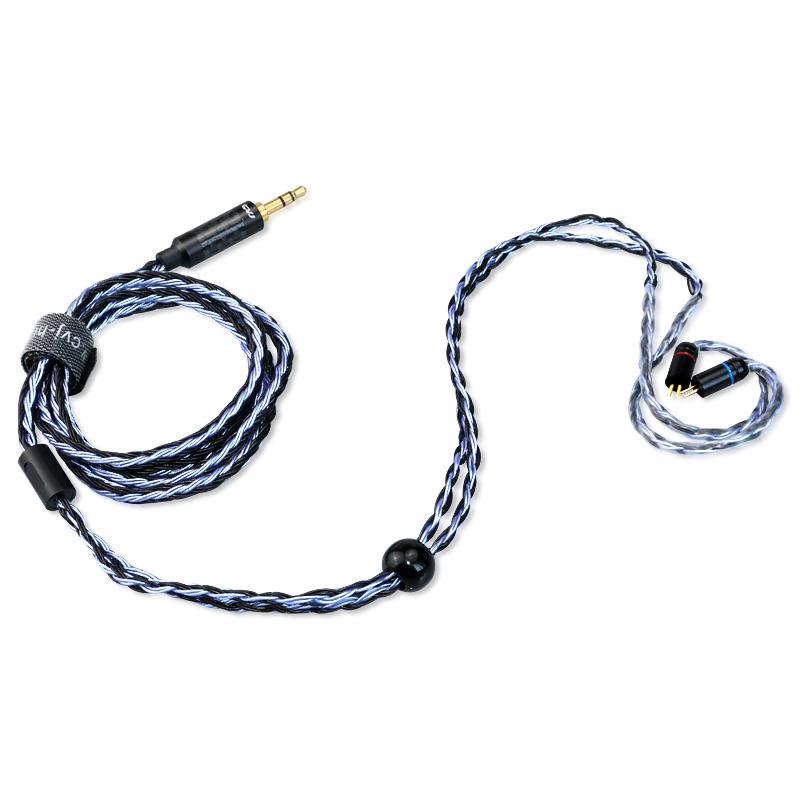 线耳机升级适用于镀银铁三角2mmcx单晶铜a/cvj16股trn0.75mm兴戈 - 图2