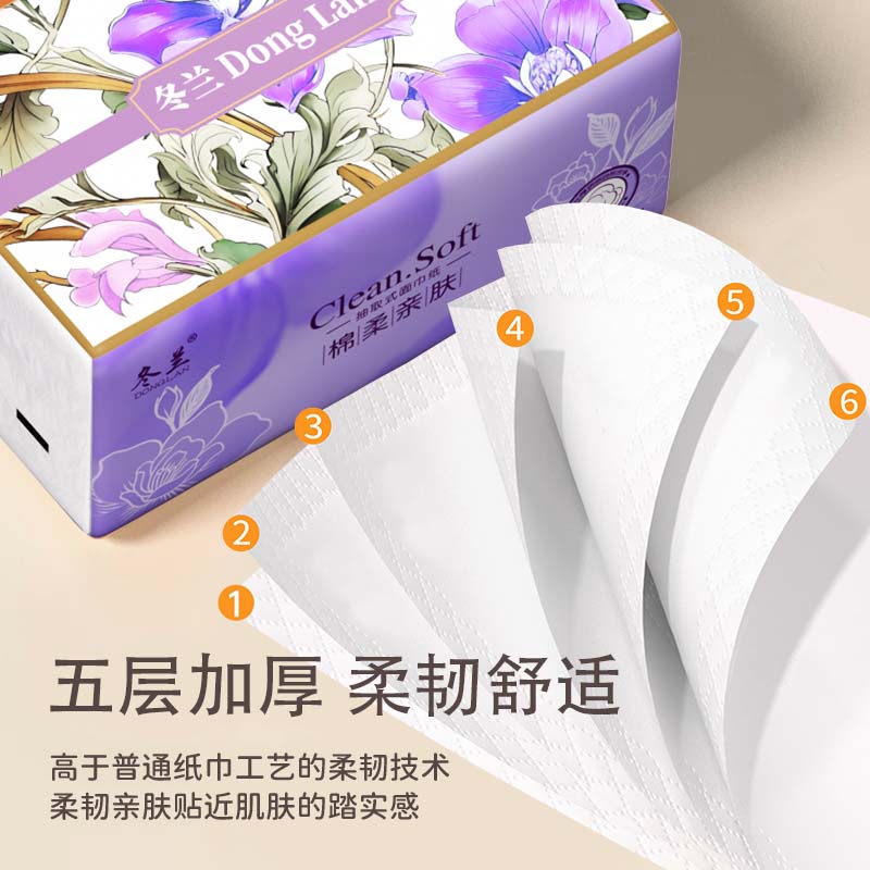 400张5层抽纸棉柔亲肤家用实惠办公宿舍用面巾纸不易透厕纸大包装 - 图0