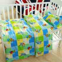 Child quilt cover three sets of bed linen pillowcase kindergarten quilted six pieces of pure cotton cotton quilted by baby