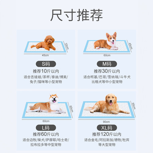 尿垫狗狗加厚宠物隔尿垫小狗除臭吸水吸尿纸尿片一次性引导上厕所-图3