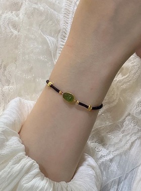 日系Cherry Kitty新中式宫廷风貔貅转运珠手链女vintage国潮百搭