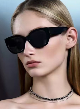 日本cherry kitty简约太阳镜猫眼新款优雅复古街拍个性防晒墨镜