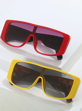 日本cherry kitty一体大框太阳镜 欧美时尚户外方框眼镜男 简约