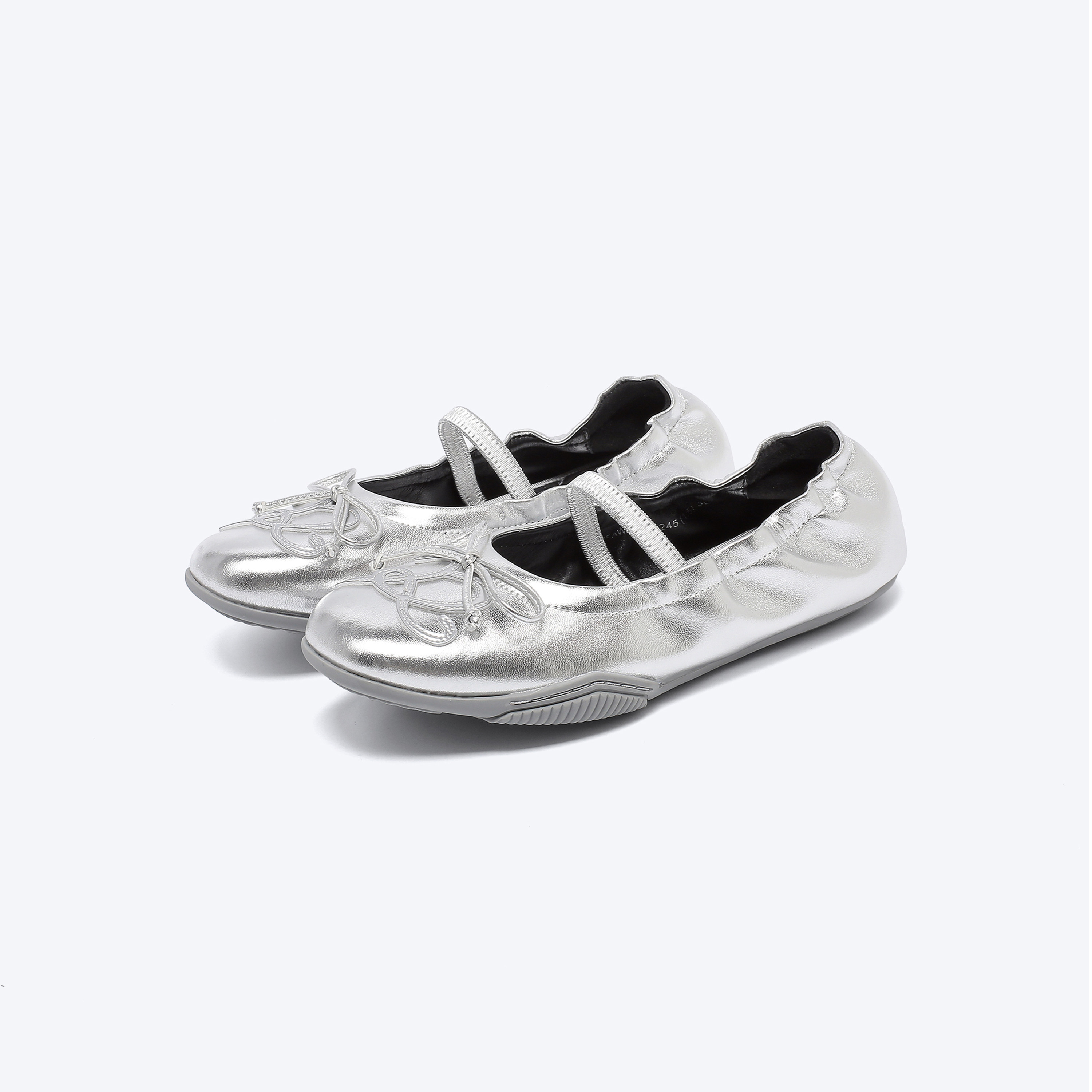 出逃赤岗西 蝴蝶结立体装饰芭蕾舞女松紧羊皮圆头平底玛丽珍皮鞋,淘宝优惠券,粉丝福利购,淘宝优惠卷