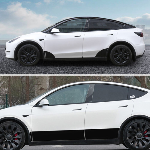 适用于特斯拉焕新版ModelY/YL/3后门防溅膜车门TPU保护贴改装配件 - 图3
