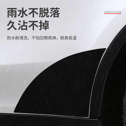 适用于特斯拉焕新版ModelY/YL/3后门防溅膜车门TPU保护贴改装配件 - 图2