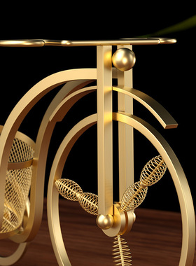 高级感轻奢欧式三轮车红酒杯架挂2个创意红酒架复古家居装饰摆件