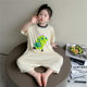 Girls one-piece pajamas summer modal short-sleeved 2025 new children's home clothing set small and medium-sized children's spring and summer style