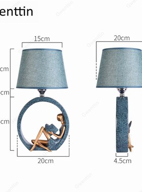 Reading Girl Table Lamp Modern Standing Desk Light for Bedro
