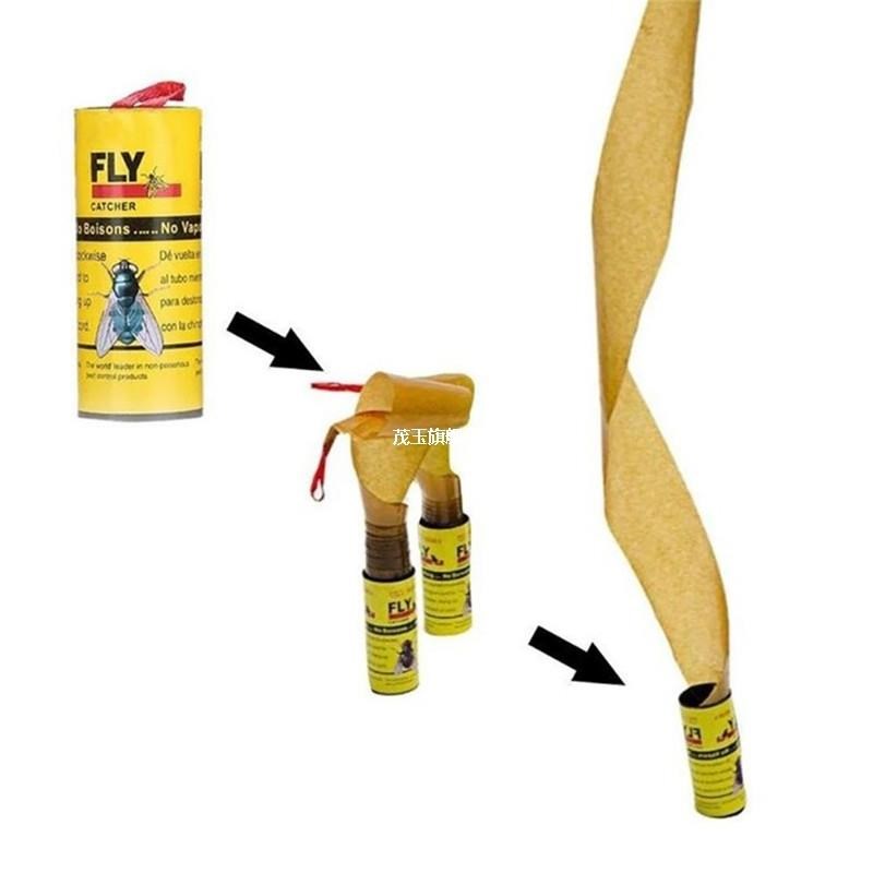 4 Roll Sticky Fly Card Fly Trap Eliminate Flying Insects Ins - 图3