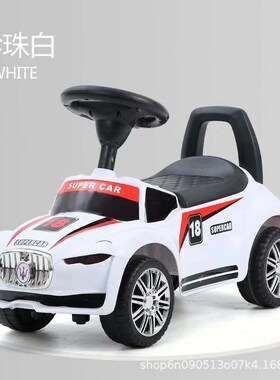 Baby Car Scooter with Music Hand Push Wheel Four Wheel Baby
