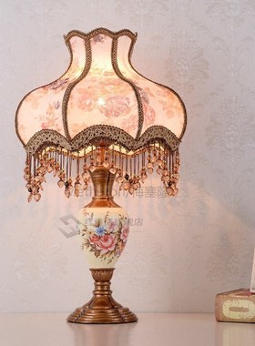 European Classic Bedroom Bedside Lamp Creative Tunable Light