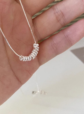 日本portney bells925银碎银子蛇骨链女 小众极简ins通勤时髦