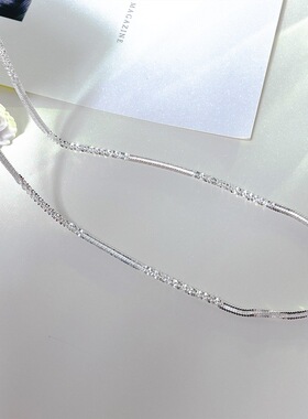 日本portney bells925银波光粼粼麻绳项链女新款轻奢小众设计风