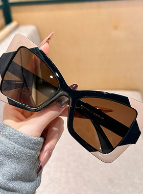 日本Portney Bell欧美新款蝴蝶框全框架太阳镜个性无性别风搭配