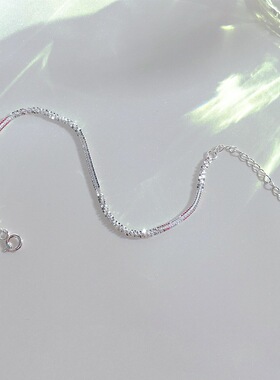 日本portney bells925银 波光粼粼麻绳手链女新款ins高级感冷淡