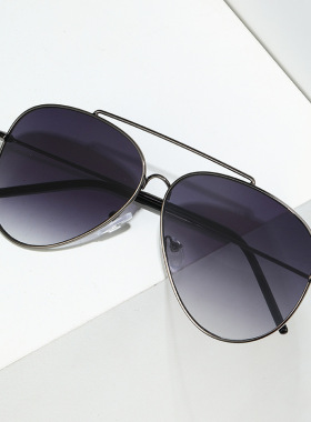 日本portney bell新款飞行员太阳镜男女欧美雷家反曲面镜片框架