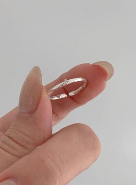 英国设计师cherry kittys925银简约韩系莫比乌斯戒指女ins风波浪