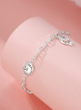 日本portney bell年年有鱼碎银子手饰秋冬 ins冷淡风小众设计