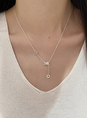 日本portney bell轻奢小众蜂巢小蛮腰项链s925银时尚简约鱼鳞