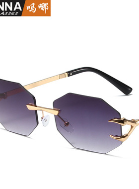 日本portney bell个性嘻哈八边形切边眼镜时尚恶魔爪镜框墨镜