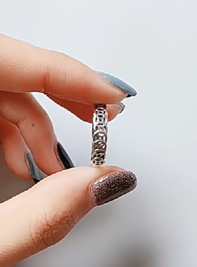 2025新款复古铜钱环绕戒指