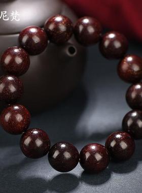 时尼梵正宗印度小叶紫檀手串男佛珠金星老料手錬女生日送男友礼物