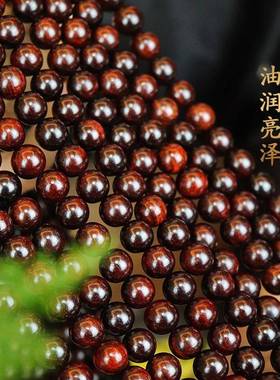 印度小叶紫檀手串金星鸡血红老料10mm佛珠108手链文玩念珠男女