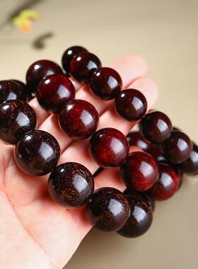 印度小叶紫檀手串男士金星老料佛珠2.0文玩念珠手链生日礼物送男