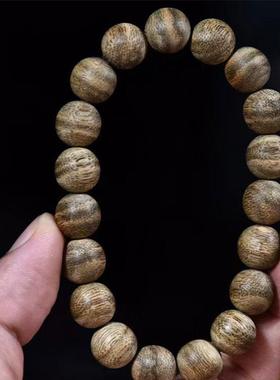 正区海南沉香九分沉虎斑纹手串男女都可带