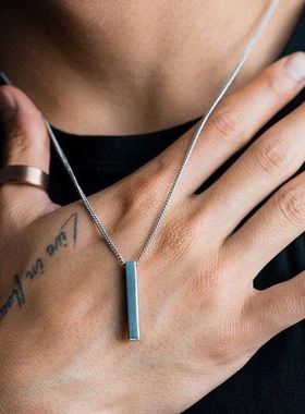 classic Pendant Necklace for men women Stainless Steel chain