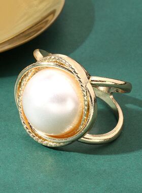 扣简约时尚花披肩丝巾高级感固定山茶珍珠扣T恤新款装饰女士腰带