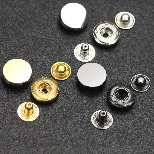 金属暗扣四合扣小按扣免缝子母扣钉扣羽绒服摁扣衣服纽扣隐形扣子 - 图0