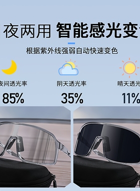 雪山登山护目镜骑行变色墨镜防风