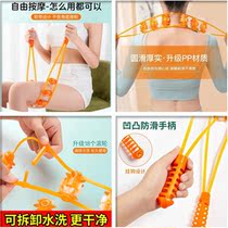 Multifunction pull back bars full body massager back open shoulder cervical spine Belly Roll Ball Beads Manual Rub Between Men And Women