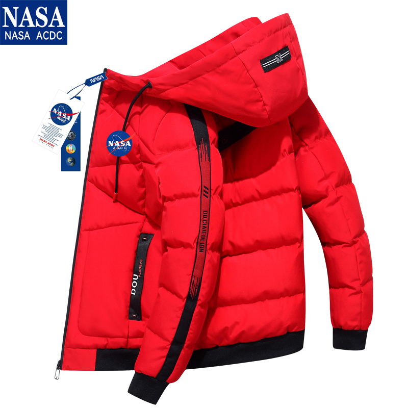 nasa联名羽绒男士2021新款加厚棉服 leebm棉衣/棉服