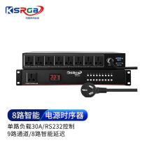 Mind Future (KSRGB) Professional 9-way power chronxer power manager socket with voltage display dance