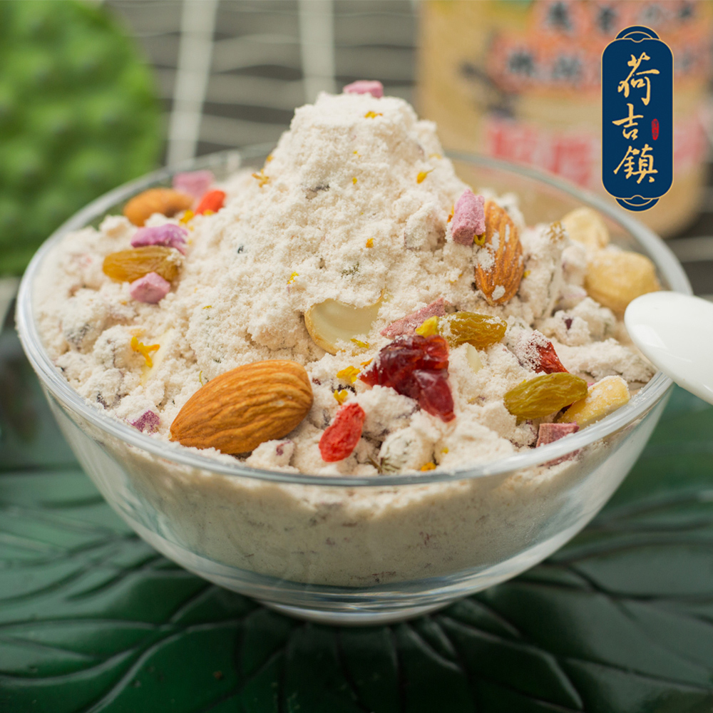 荷吉镇正宗桂花坚果莲藕粉藕粉羹罐装营养速食代餐粉扬州宝应特产 - 图0