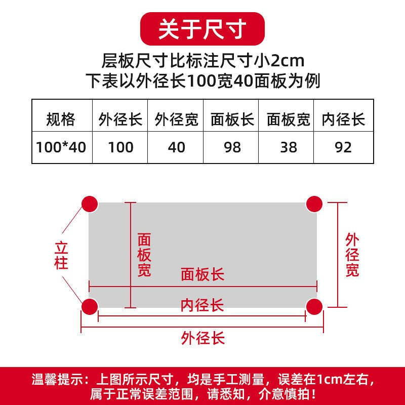 欧尊誉（OUZUNYU）厨房置物架不锈钢层架收纳架落地多层微波炉架-图1