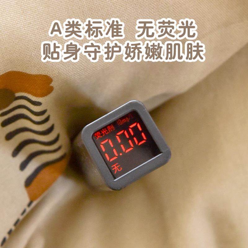 宝宝被套单件纯棉纱布新生婴儿1.2m幼儿园儿童换洗豆豆绒被罩定制-图2