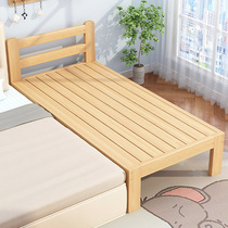 Solid Wood Children Bed Splicing Bed Widening Bedside Custom Small Bed Adults Can Sleep Guardrails Baby Enlargement Bed Splicing Large Bed