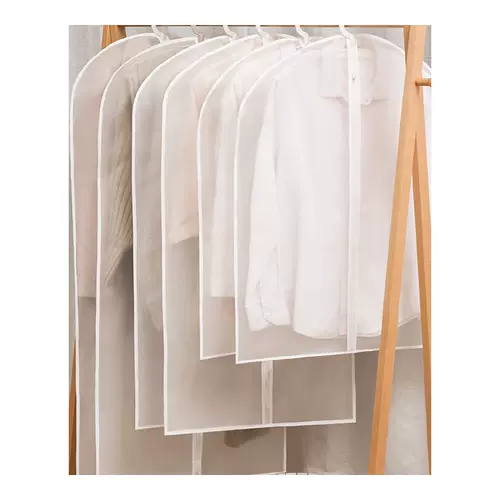 Продемон о том, как быстро вкладывая одежда, висящая пакетная сумка для одежды, подвесная прозрачная крышка костюма Полностью закрытый домашний гардероб