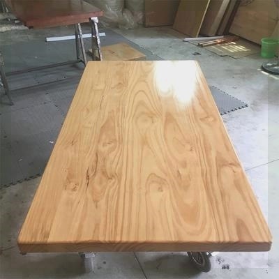 定制实木板整张原木长方形茶台桌面板2米长餐桌吧台面板榆木大板 - 图1