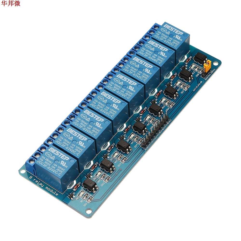 8 Channel 3.3V Relay Module Optocoupler Driver Relay Control - 图2