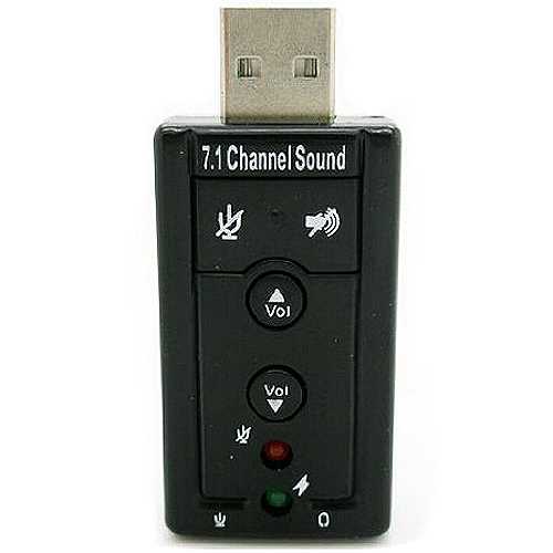 Black Sound Card 7.1 USB 2.0 Audio Adapter Drivers CD - 图0