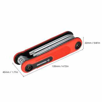 8PCS Folding torque wrench Hex Screwdriver Multi-size Hex Ke